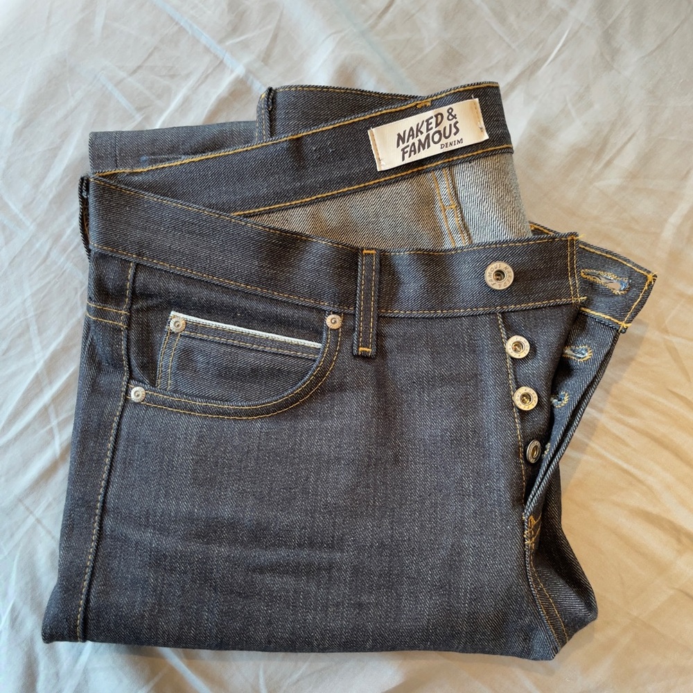 Naked and Famous Raw Selvedge Denim